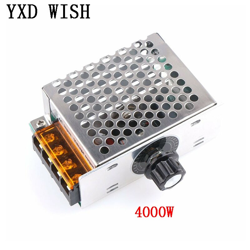 AC 220 V 4000W/5000W/10000W SCR regulador de voltaje oscurecimiento LED Dimmer controlador de velocidad del Motor termostato dímero de fuente de alimentación de 220 V