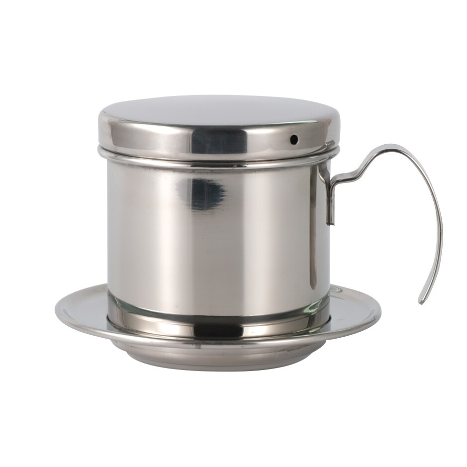 Vietnam Stijl Koffie Filter Mok Cup Kruik Rvs Metalen Koffie Drip Cup Filter Maker Zeef Koele Perfecte Coffeeware: Plata Shiny