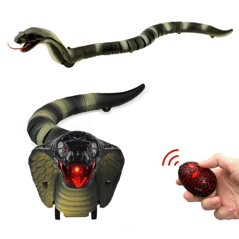 Fjernbetjening slange cobra legetøj animal trick skræmmende sjov legetøj  b2qd