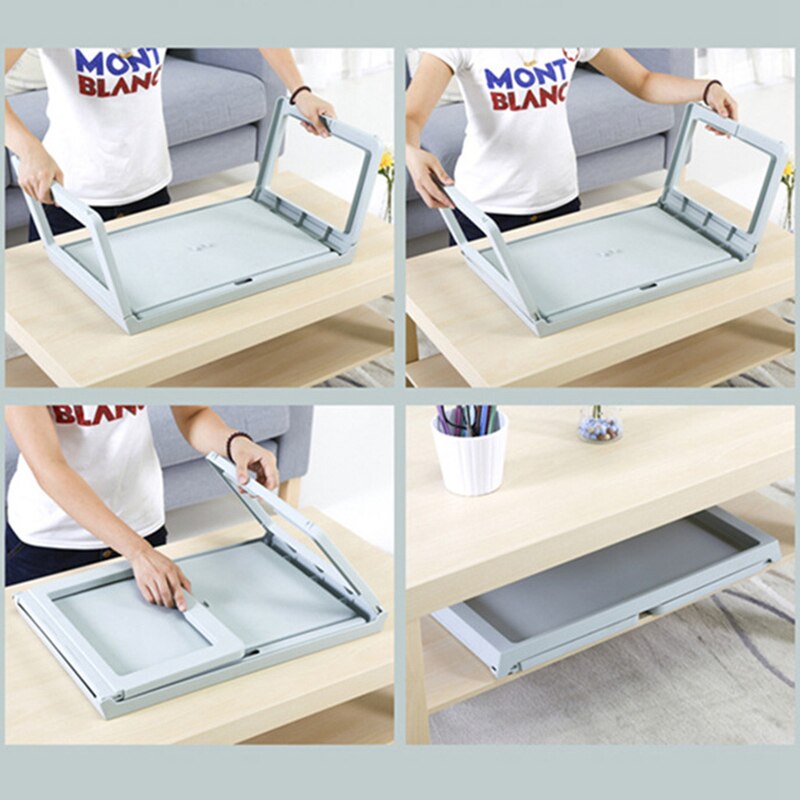 Escritorio plegable para ordenador portátil para estudiantes, dormitorio perezoso, escritorio de estudio portátil, cama multifunción, mesa plegable Simple, MINI Mesa para niños en casa