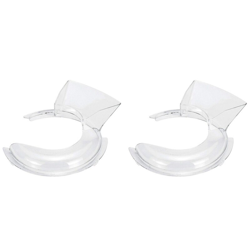 2Stck 4,5-5Qt Schüssel Gießen Schild Neigung Kopf Teile für Kitchenaid Stand Rührgerät W10616906 Kn1Ps Transparente Abdeckung
