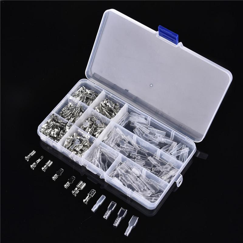 Cable Lugs 270pcs/ Set Plug Socket Set Car Electrical Connector Radio Terminal Spade Set Car Accessories