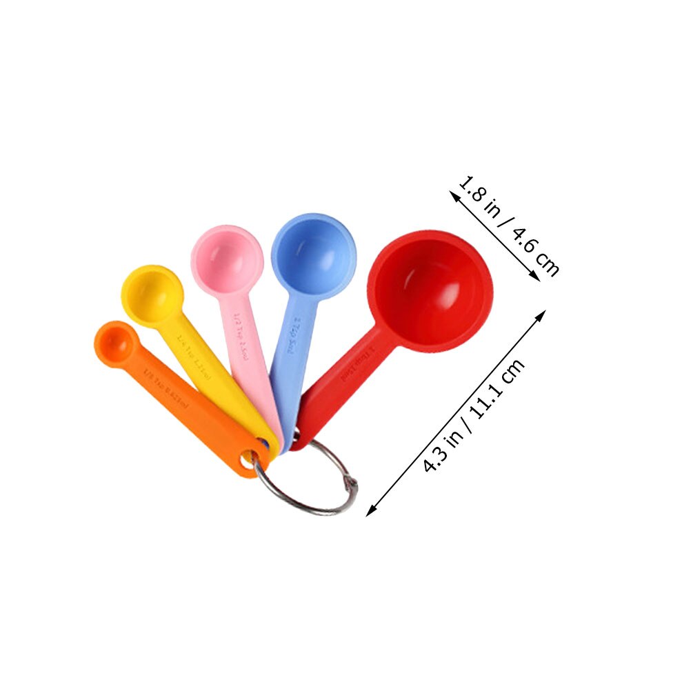 5 Pcs Baking Measuring Scoops Practical Measuring Scoop Silicone Measuring Spoons