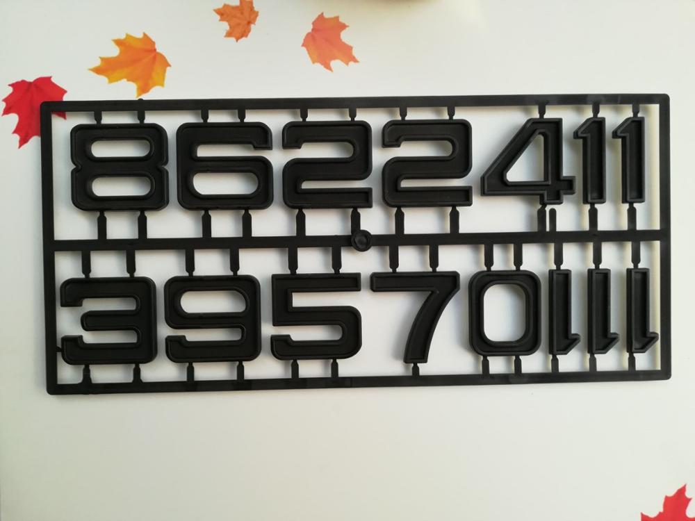 1 Set 5CM Zwarte Klok Quartz Arabische Cijfers voor DIY Quartz Uurwerk Wijzerplaat