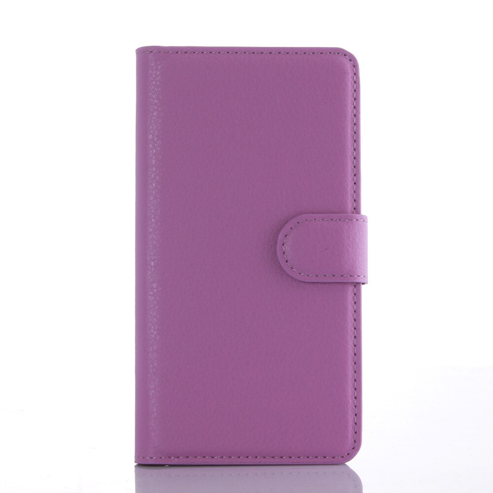 Wallet Case for Lenovo A6010 / A6000 Plus Flip Leather Cover for Lenovo A6000 Plus A 6010 Phone Case TPU Shell with Card Holders: purple