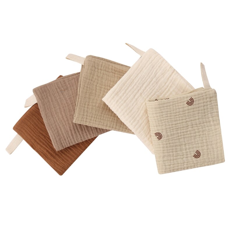 5 Stck Handtuch Baby Waschlappen Baby Handtuch Taschentuch Baumwolle Spucktuch Weichen, Saugfähigen Blick Kindergarten Waschlappen: 9