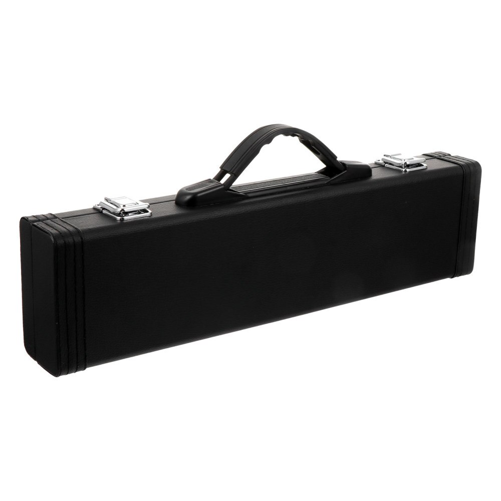 Black PU Leather Flute Case Shatter-resistant Flute Accessory Storage Box