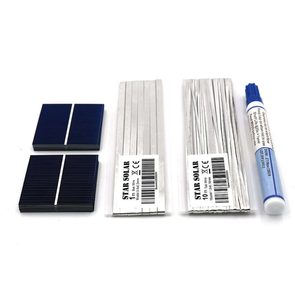 DIY Solar Cell Polycrystalline Silicon Sunpower Solar Panel Painel Cells DIY Charger Solar Bord 52 39 78 26mm 7W/8W/12W/16W/21W