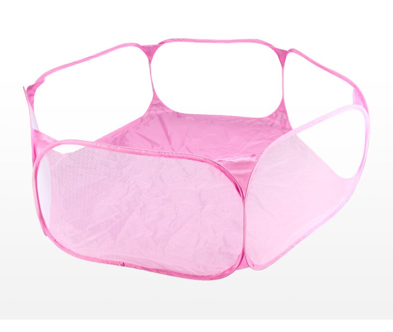 Valla portátil plegable para mascotas, jaula para animales para perros y gatos pequeños, vallas para parque infantil, para Hamster, Chinchillas y cobayas: Pink