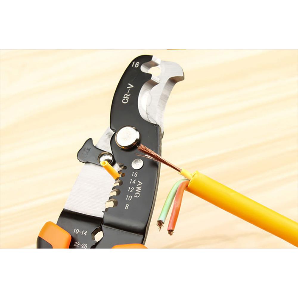 Multifunctional Useful Cable Wire Stripper Cutter Crimper Automatic Terminal Crimping Plier Hand Repair Tools