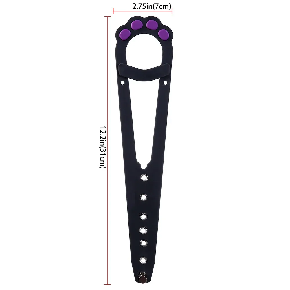 Katzen tür halter Verriegelung verstellbare Katzen tür Alternative, um Hunde aus Katzen toiletten und Food Flex Latch Strap fernzuhalten: Black