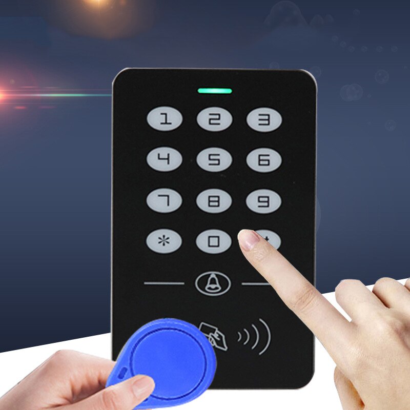 Door Access Control System Kit RFID Keypad Door Opener Panel Reader Door Control Lock 1000 User Security Home Office System: Button