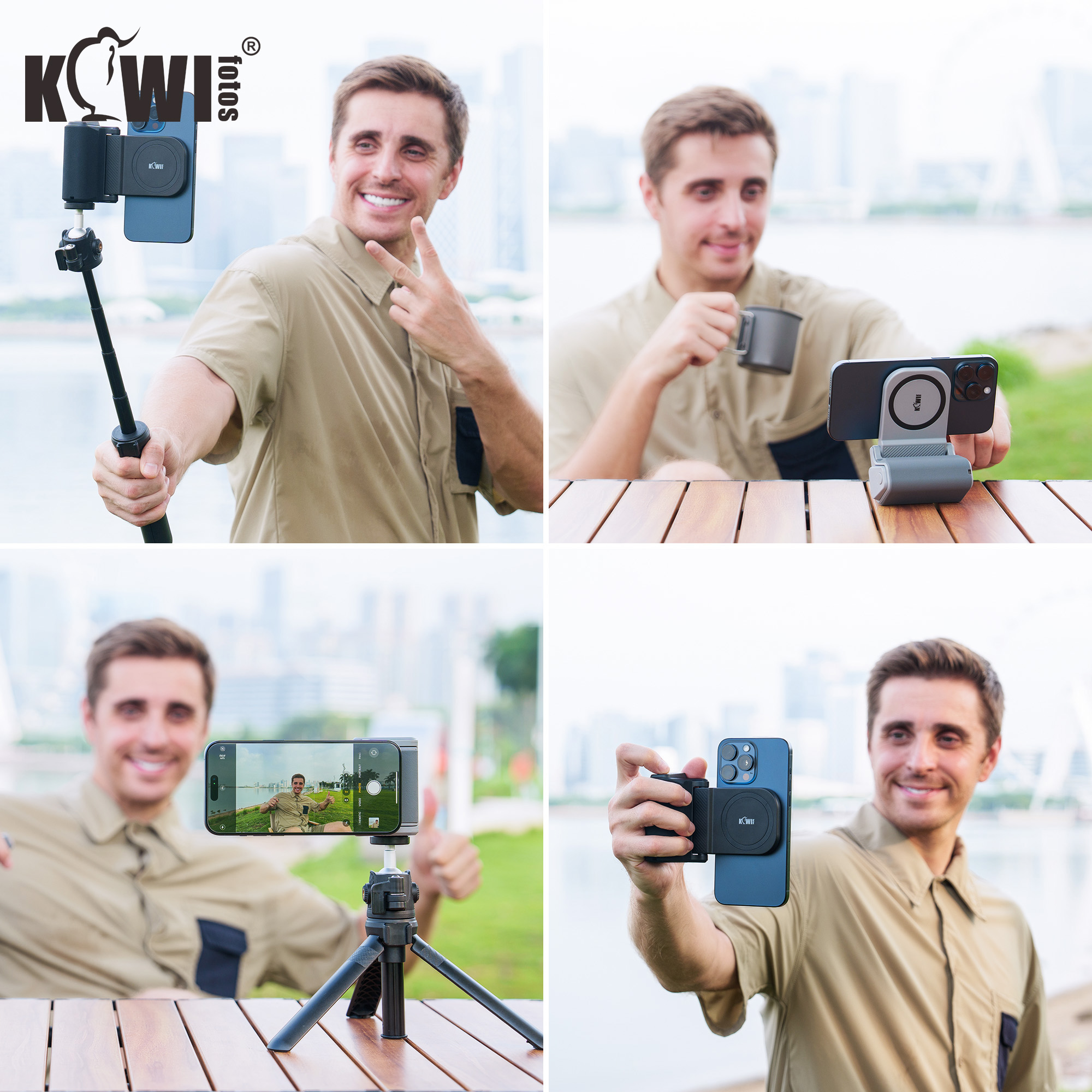 Grip Halter für Smartphone Verbesserte Telefon Kamera Griff Mit Fernauslöser Handheld Stativ Halterung Handheld Fotografie Zubehör