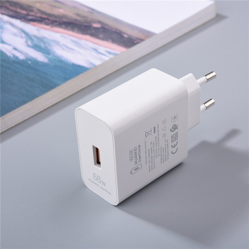 Original Huawei 66w Super Fast Charger 6A USB Type C Cable For Huawei Mate 40 mate30 40 P50 P40 P30 Pro Nova 9 8 Honor 50 SE V40: Only EU charger