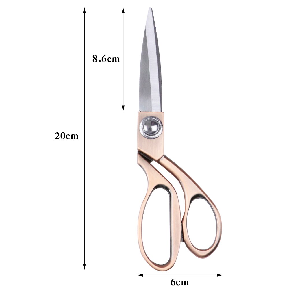 Tijeras grandes de corte para costura, Material de acero inoxidable, manualidades DIY, tijeras de corte de tela para Sastre/hogar/tela/Tijeras de papel: Gris