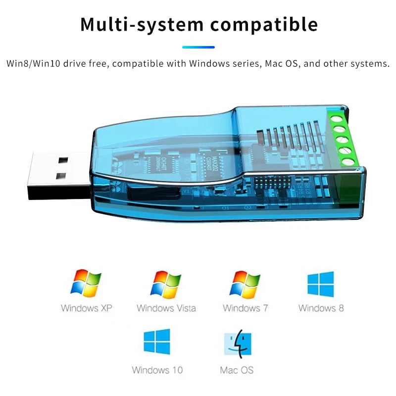 Industrial grade USB to 485/232 converter USB to serial RS232 converter compatibility USB2.0 standard RS-485 connector module