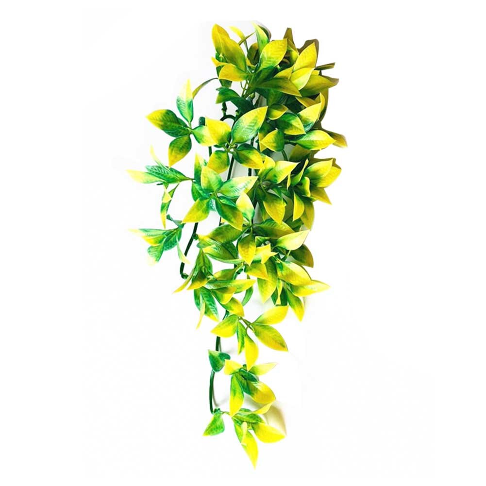 12 Inch Plastic Artificial Vine Pet Supplies Fish Tank For Reptile Ornament Realistic Simulated Plant With Suction Cup Handmade: 03