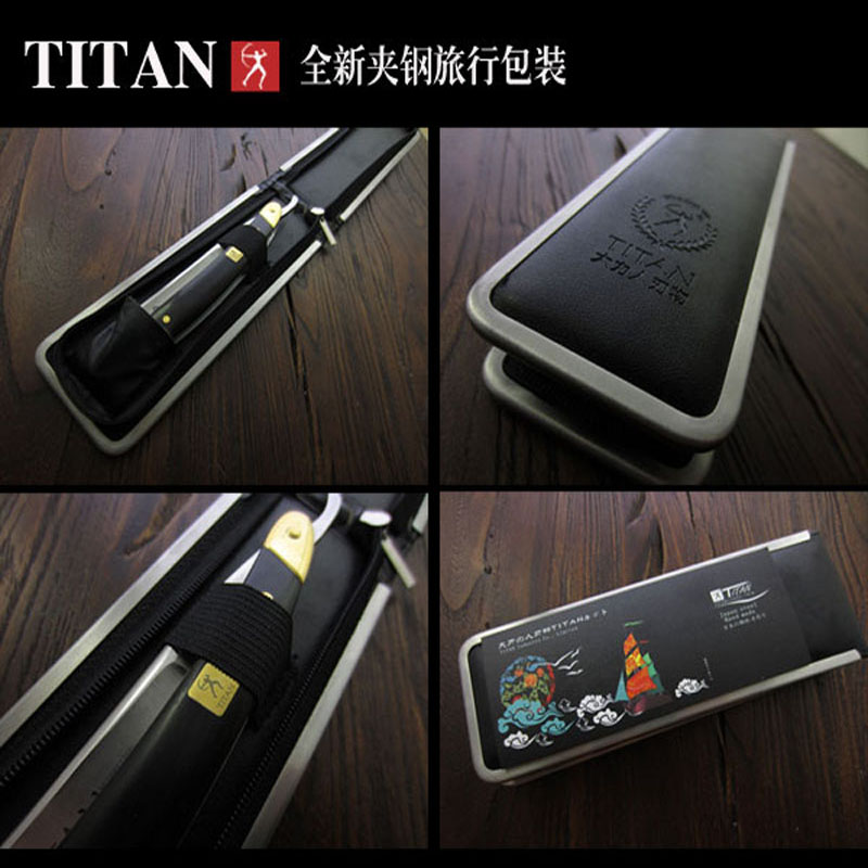 Titan manche bois striaght lame de rasoir tranchant déjà