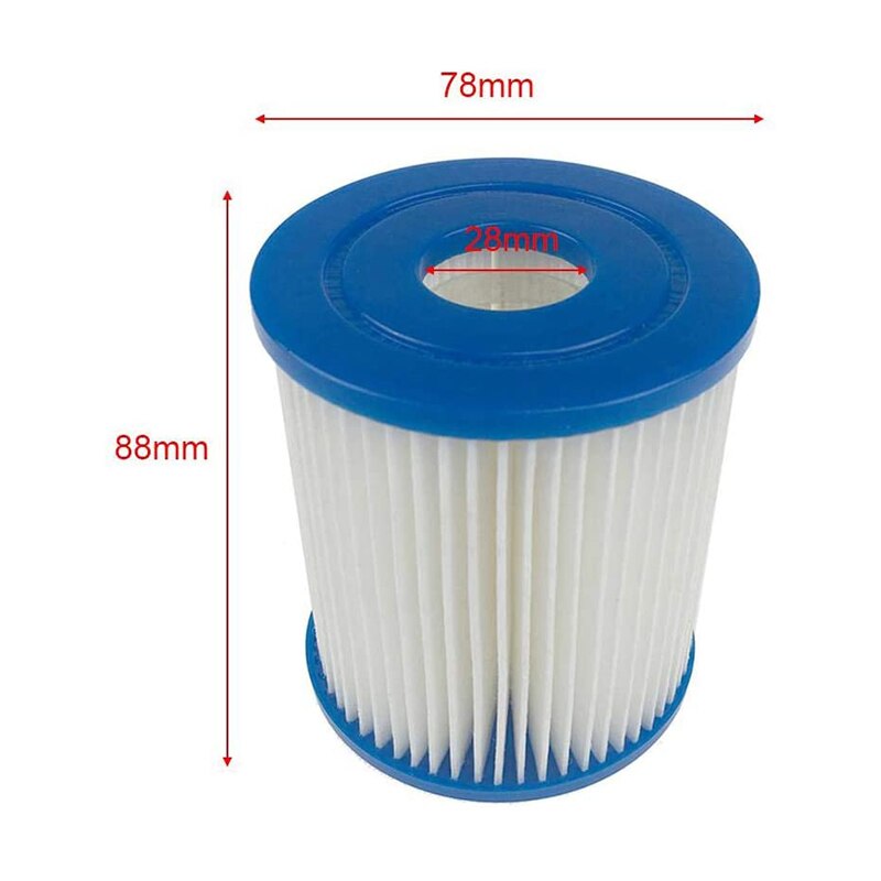 Opblaasbaar Zwembad Filter Zwembad Foam Filter Zwemmen Accessoires Eenvoudig Te Installeren Hoge Efficiency Filtratie