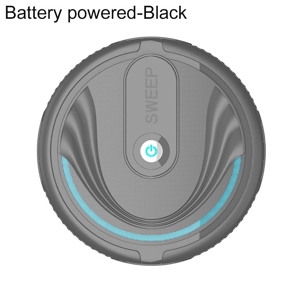 Vacuum Cleaning Auto Robot Smart Sweeping Robot Floor Dirt Dust Hair Automatic Cleaner For Home Electric Rechargeable Cleaners: Black 2