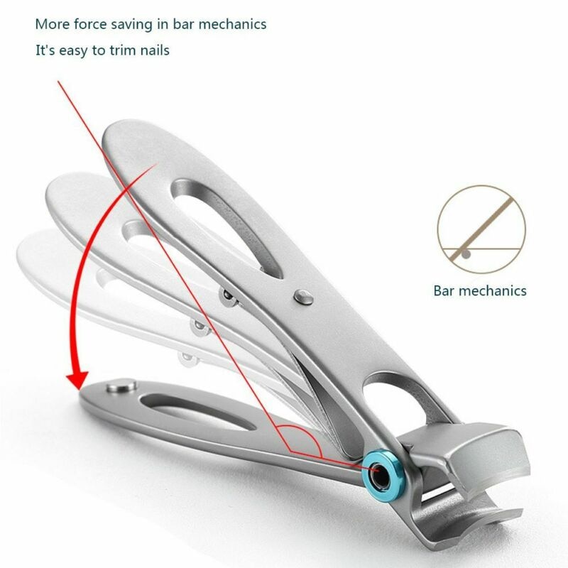 Nail Clippers Trimmers Stainless Steel Wide Jaw Opening Manicure Fingernail Cutter Thick Hard Ingrown Toenail Scissors Tools