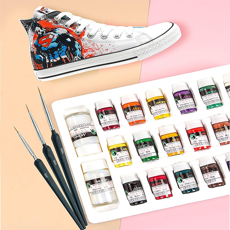 Malebørste nylonbørste akrylmaling tynd krog stregtegning maling pensel malerbørste pen maleri forsyninger