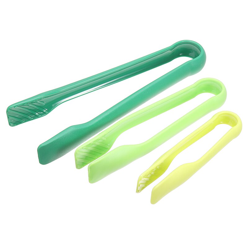 3 i 1 mini plastmattång halkskydd bbq sallad bacon steak klämma köksredskap för barnmat klass s/m/l