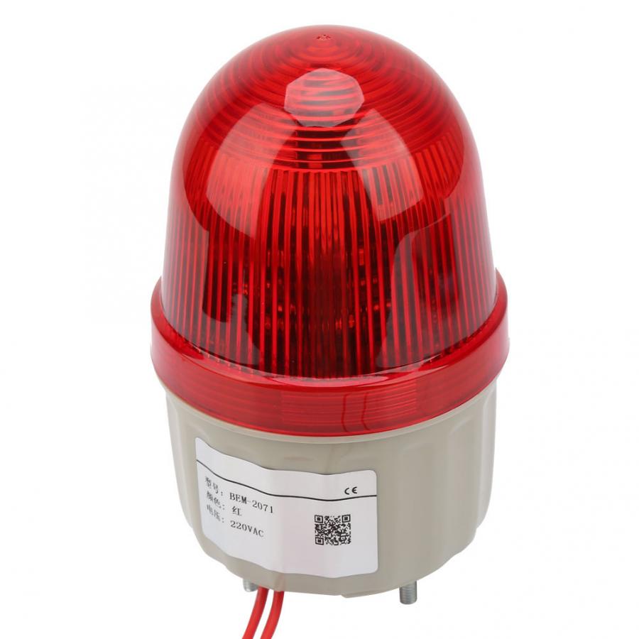 220VAC Strobe Signaal Licht Bout Vast Rode Led Waarschuwingslichten 75Mm Diameter Waarschuwingslampje