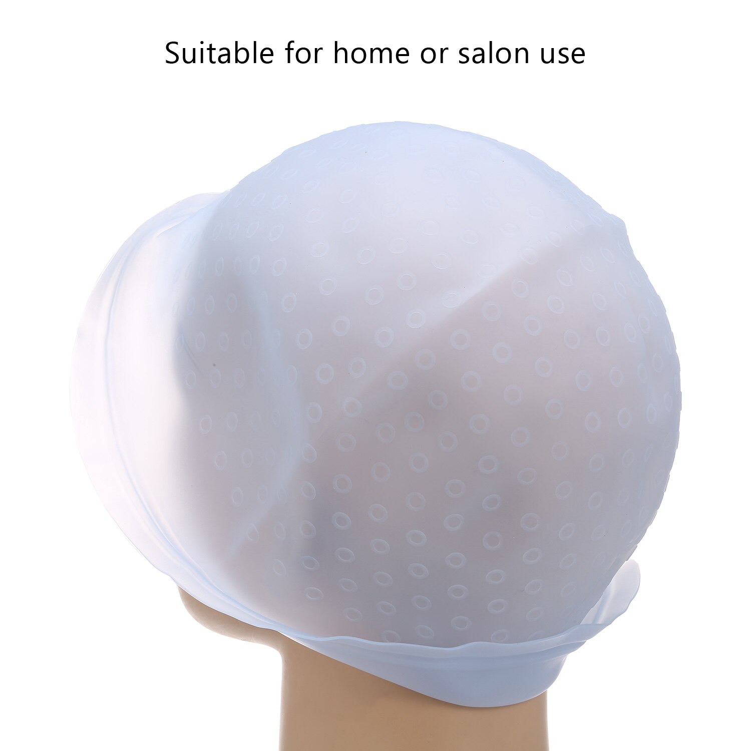 Genanvendelig hårfarvningshætte silikone highlight cap hårfarvningshætte med krog til frisørværktøj