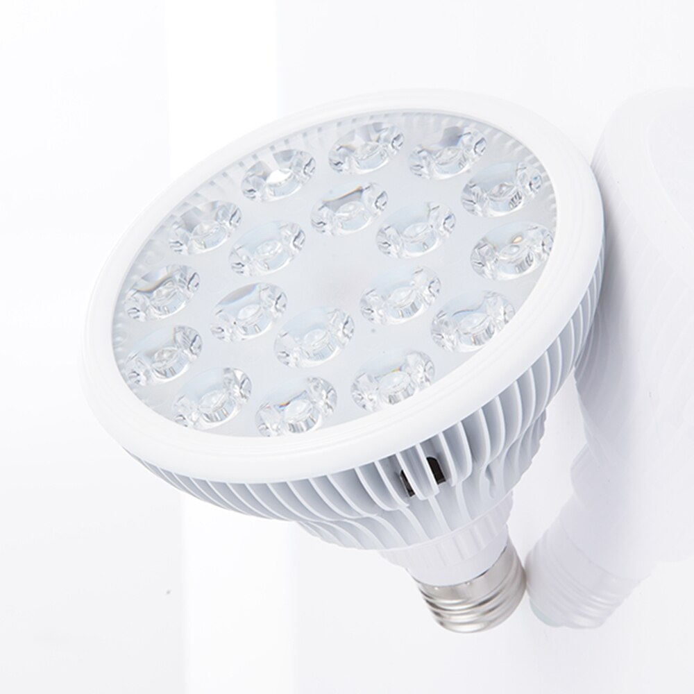 Bombilla de terapia de luz LED roja E27, 630nm, 660nm, 54W, lámpara de terapia de infrarrojo cercano, Bombilla de cultivo de luz roja