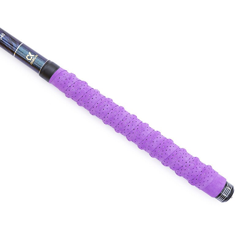 5pcs/lot Anti-slip Fishing Rod Grip Tape Sweat Band Tennis Tape Badminton Handle Wrapping Pesca Tools: purple