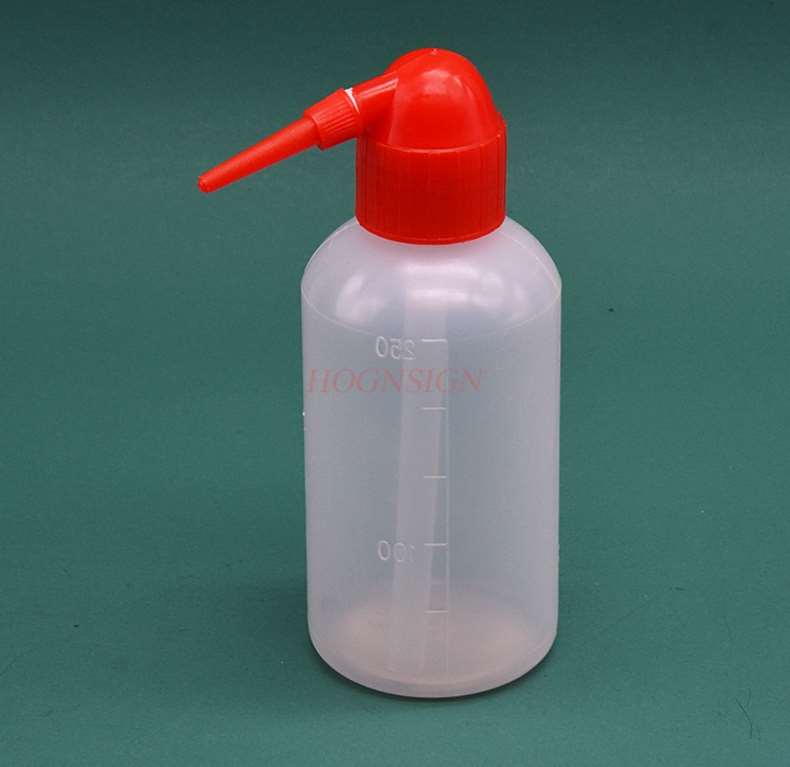 Experiment Apparatuur 250Ml Plastic Fles Rood Hoofd Plastic Blow Fles Elleboog Fles Wassen Fles Spoelen Fles Chemische