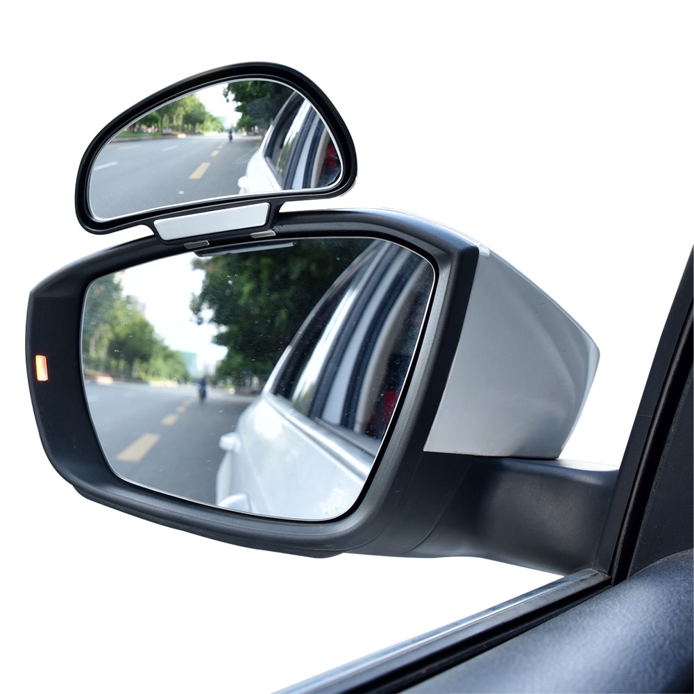 YASOKRO miroir de voiture 360 degrés réglable grand Angle rétroviseurs latéraux Angle mort Snap way pour parking rétroviseur auxiliaire