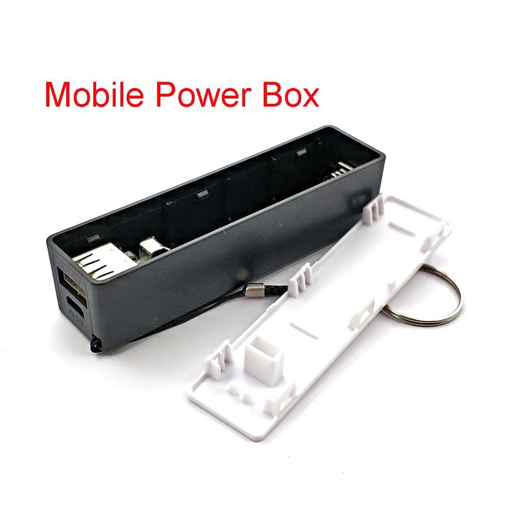 Usb Mobiele Power Bank Oplader Accu Case Diy Doos Voor 1X18650 Lithium Batterij Portable: Power Bank Box