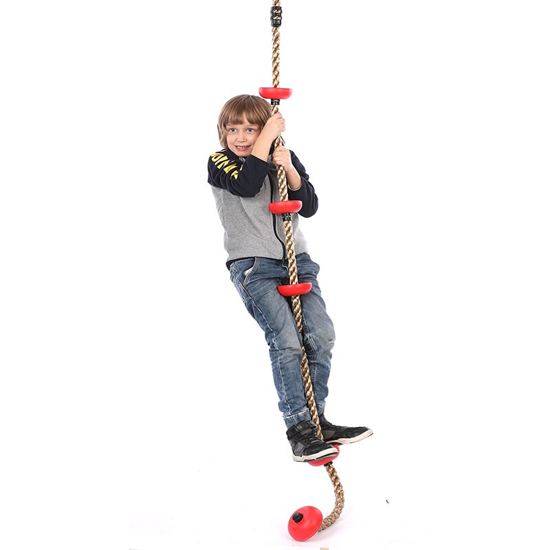 Children Climbing Rope Swing Disc Climbing Rope Kids Garden Playground Backyard Outdoor Swing Games Climbing Equipment Set