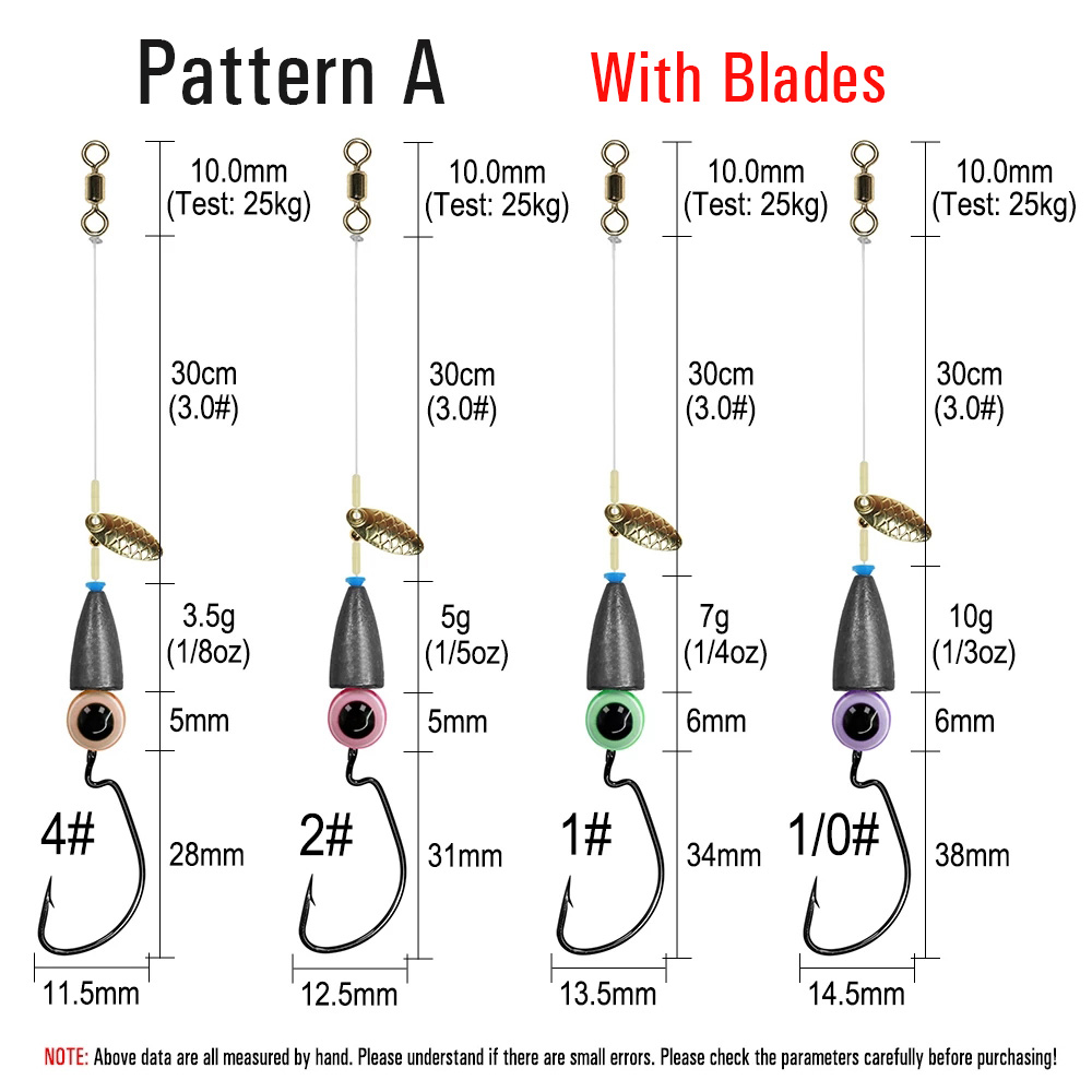 Wifreo Texas Rig Set Carolina Rig Kit accesorios de pesca de lubina anzuelo de manivela aparejos de pesca de carpa Boilies listos cebo señuelo de pesca