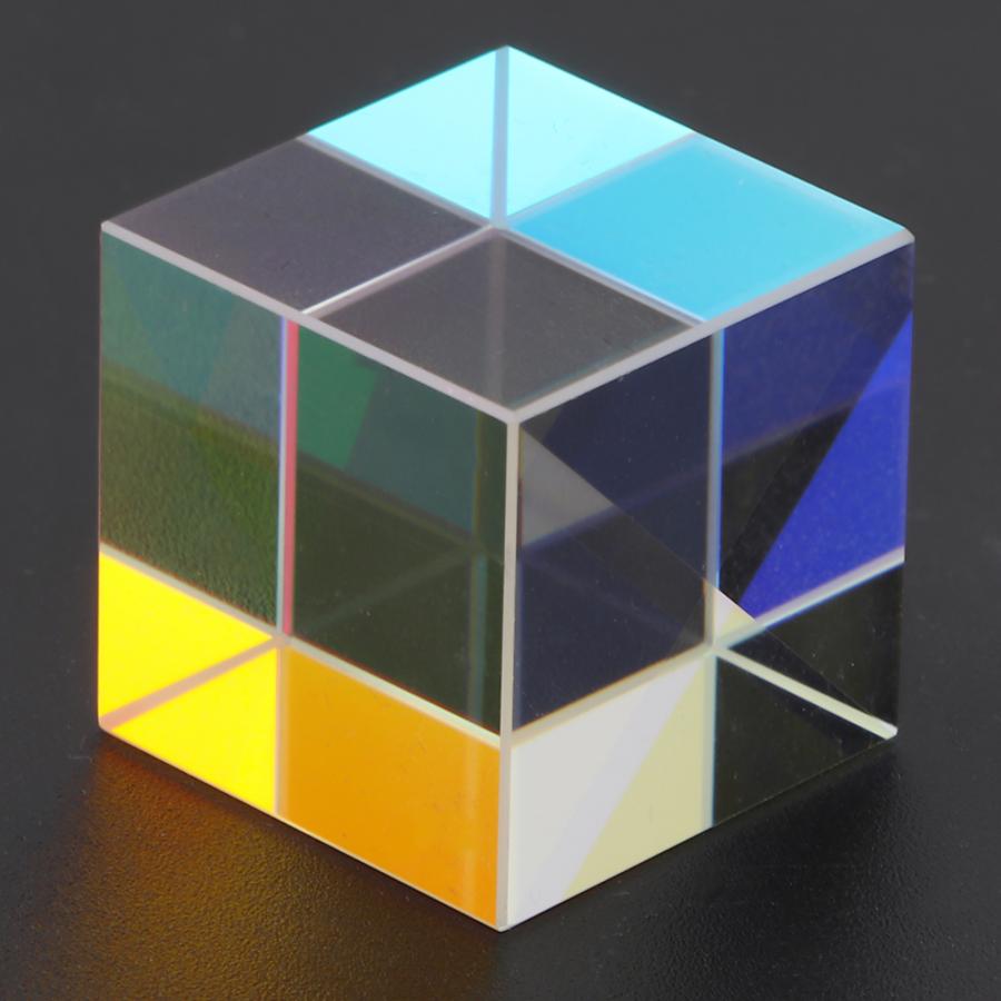 Six-Sided Bright Light Combine Prism Stained Glass Prism For Teaching Prism