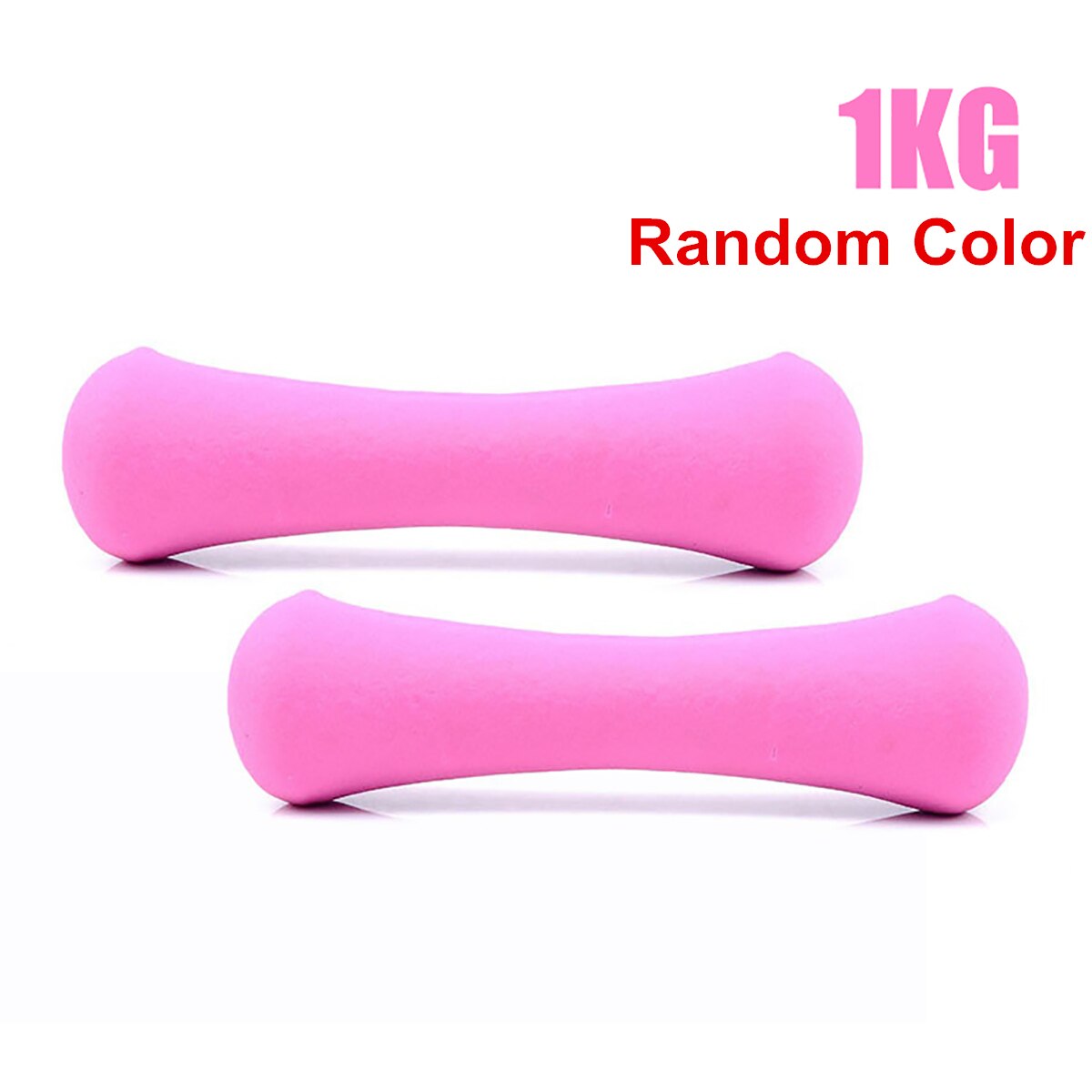 2Pcs Random Color Fitness Dumbbell Solid Aerobic Training Strength Gym Weight Lifting Dumbbell Set Trainer Fitness Equipment: Blue