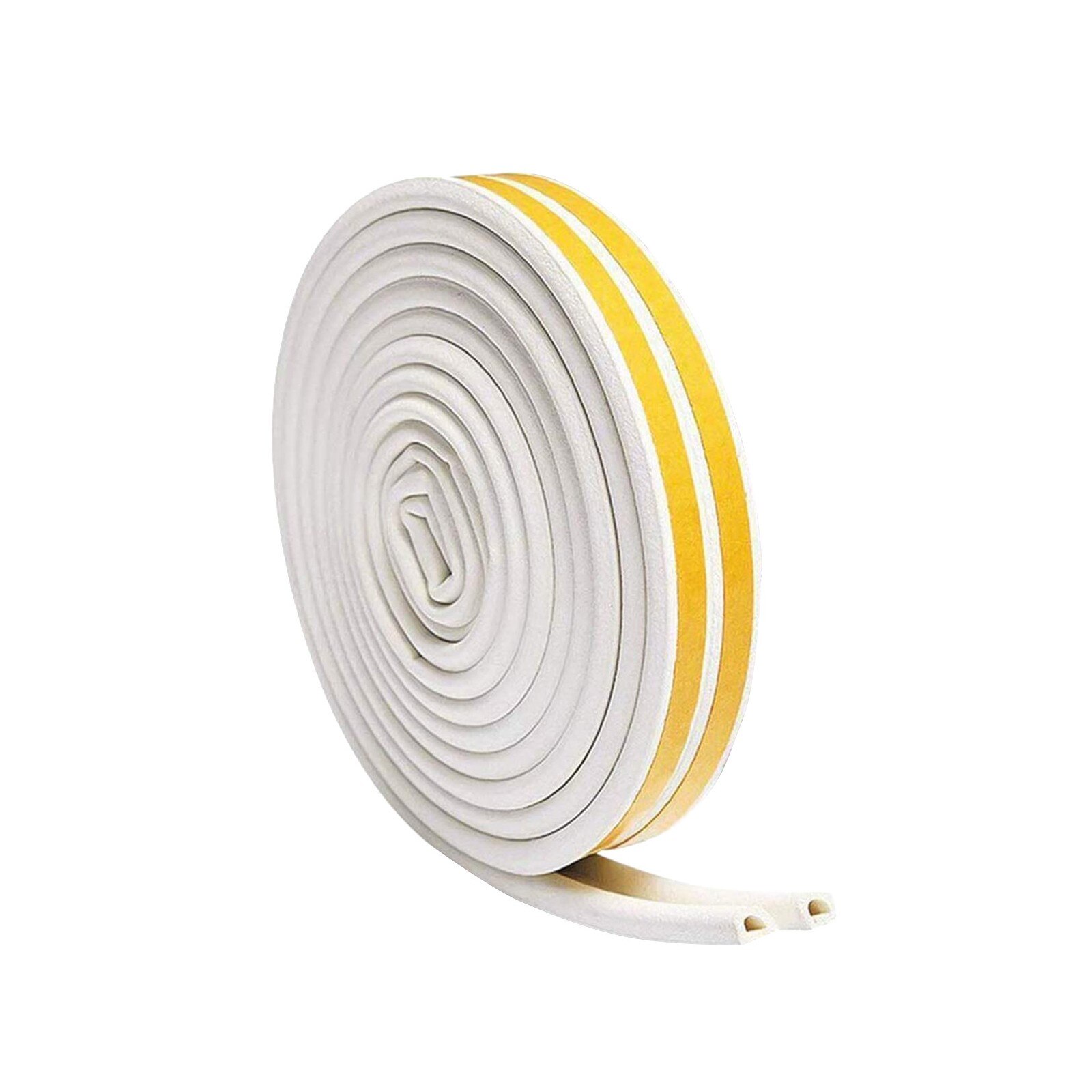 Top Selling Deur En Raam Geluidsisolatie Strip D Type Anti-Collision Strip Zelfklevende Ondersteuning en: White 