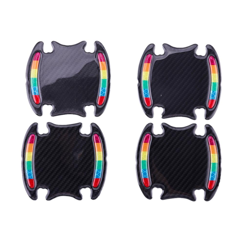 4 Pcs Universal Car Reflective Sticker Warning Strip Tape Traceless Protective Car Sticker Warn on Car Body Trunk Exterior