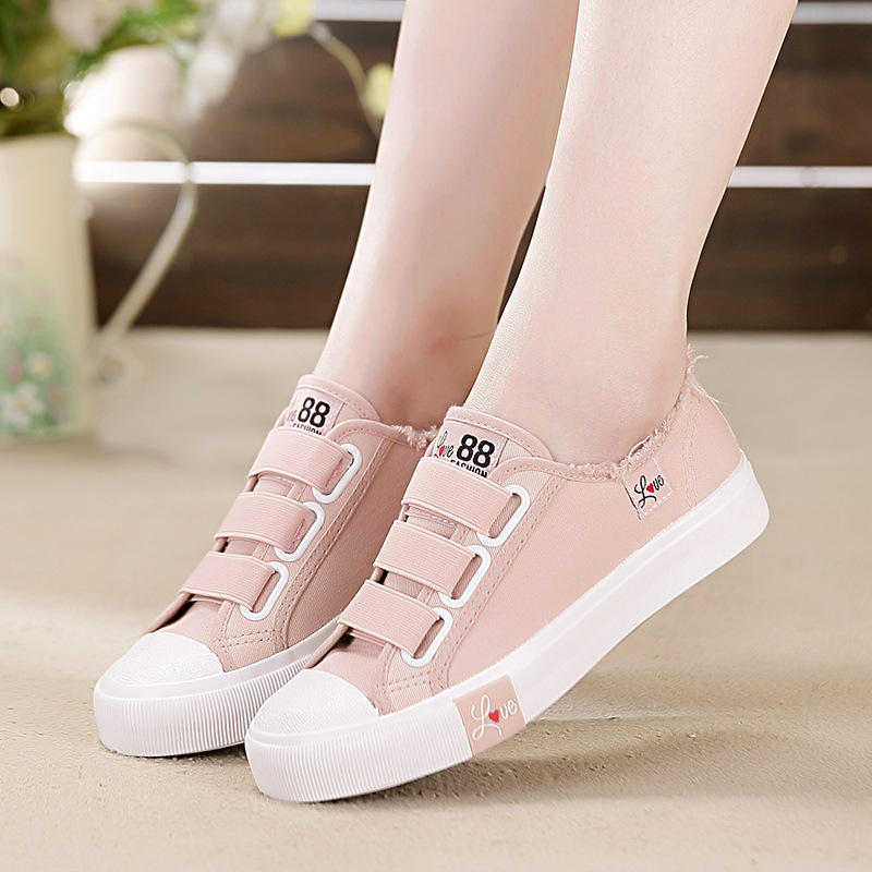 Mew plate-forme baskets toile chaussures femmes solide Superstar crochet boucle vulcaniser chaussures filles Zapatos De Mujer K563