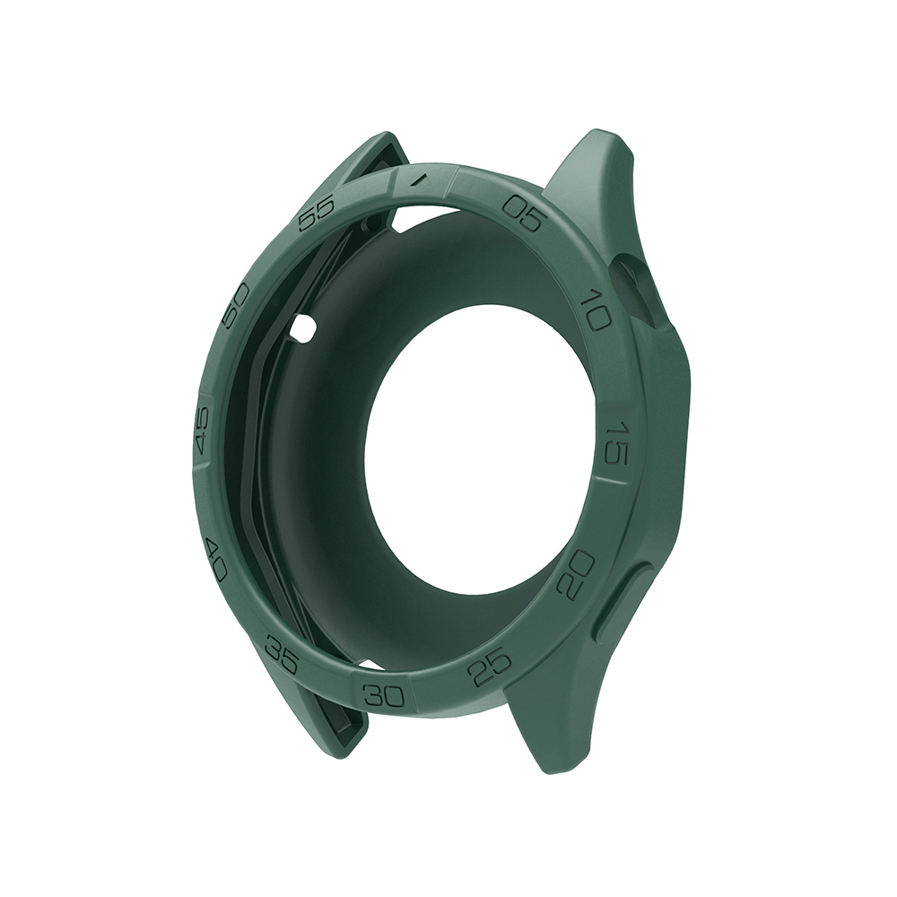 Silikonerem til huawei watch  gt4 gt5 46mm udskiftningsurrem + beskyttende etui: Grøn