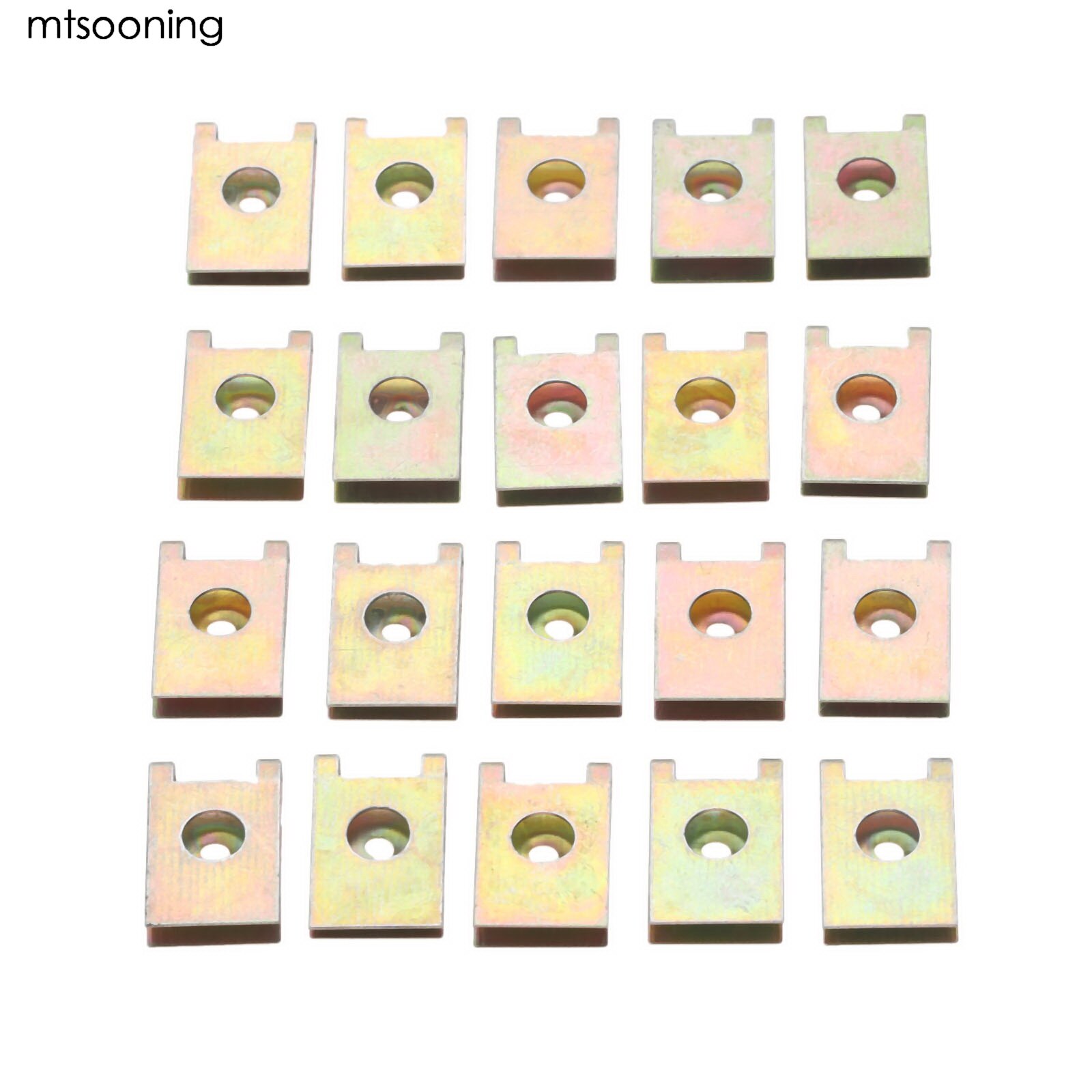 Clips de fixation de voiture, 20 pièces, Base à vis Type U 3mm, Clips de fixation de montage, pare-choc de moteur Automobile