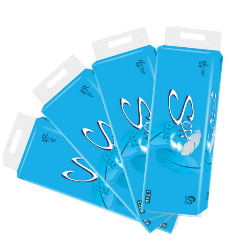 Series Premium 4-Ply Toilet Paper Roll Paper Smooth Soft For Car Home Paper Towel Native Wood Pulp Highly Absorbent