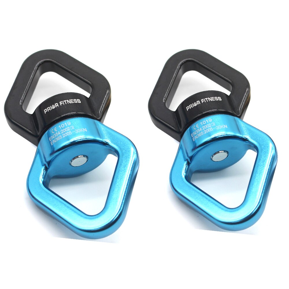 Kletter Wirbel Rotator - 30KN 3000kg - Sicherheitsgerät für Fels Klettern Outdoor: Blau Schwarz