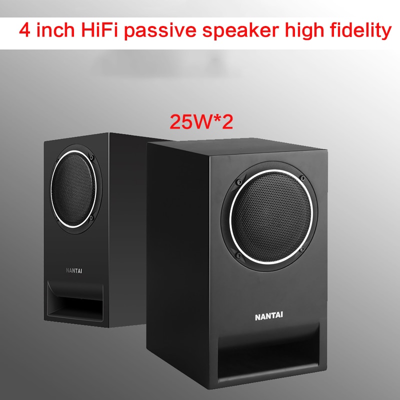 50W*2 4 Inch HIFI Audio Speaker Fever Passive Speaker DIY High Fidelity Home Theater High Power Speaker Computer TV Speaker