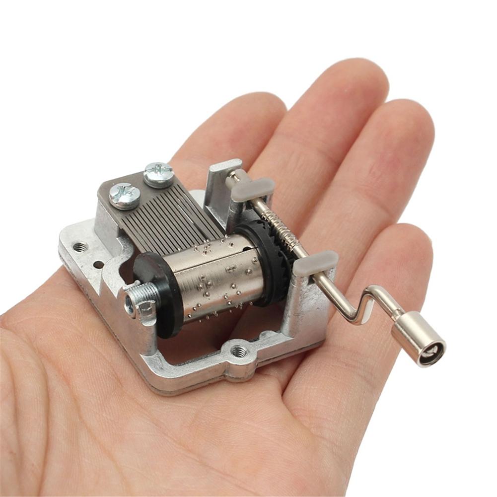 10 Tones Mini Hand Cranking Music DIY Music Box Movement Play Set Hand Crank Music Box For Girls Xmas with Screws