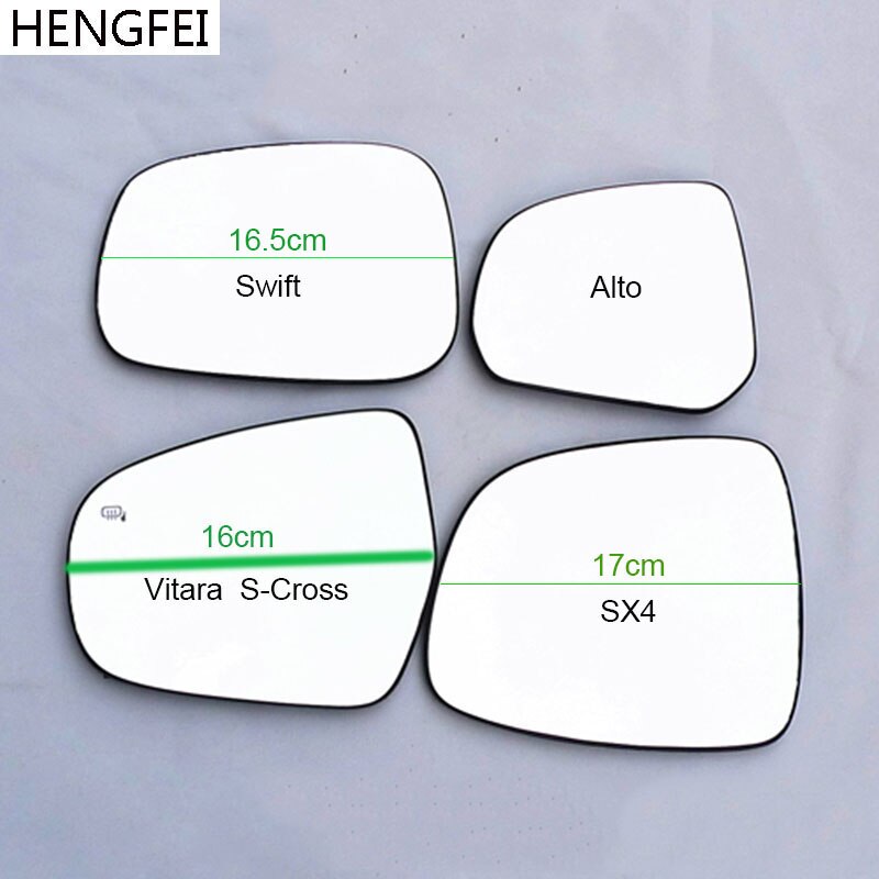Echt Auto Accessoires Hengfei Auto Side Spiegel Omkeren Lens Glas Spiegel Voor Suzuki SX4 Swift S-Cross Alto vitara