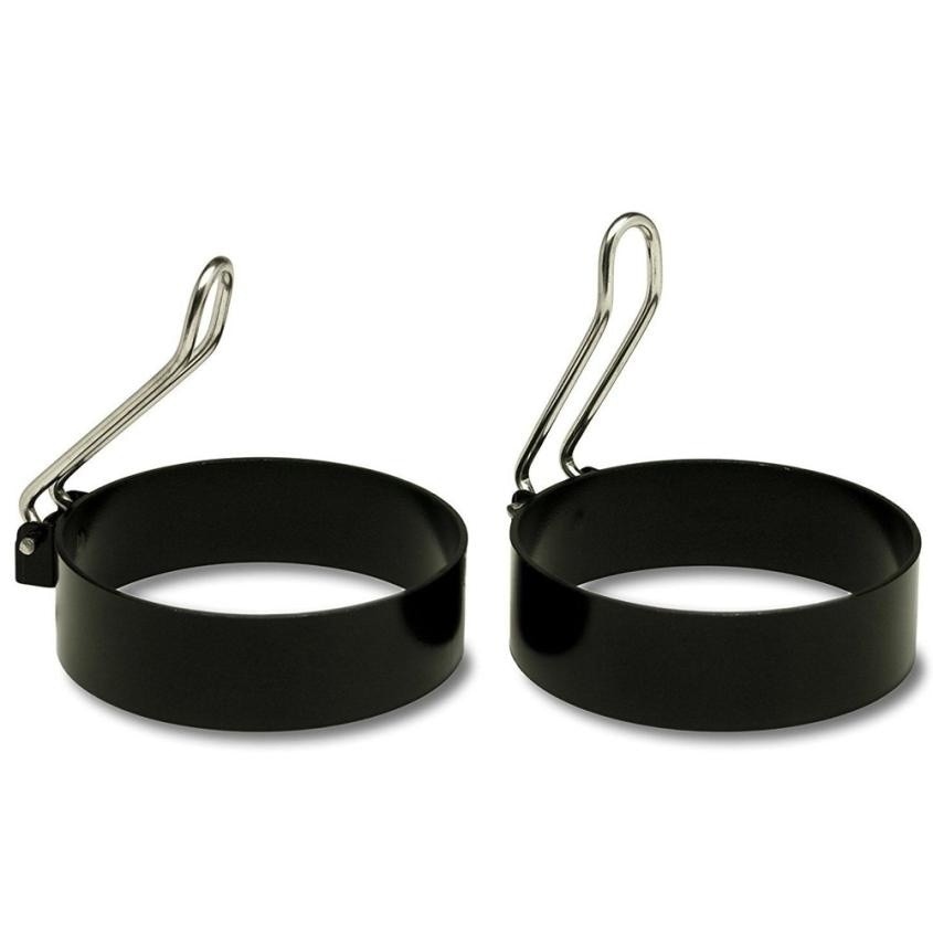 2pc Fried Egg Pancake shaper Stainless Steel Shaper Fried Egg Pancake Ring Circle Mold Heart Shape Kitchen Egg Cooking Tool 3