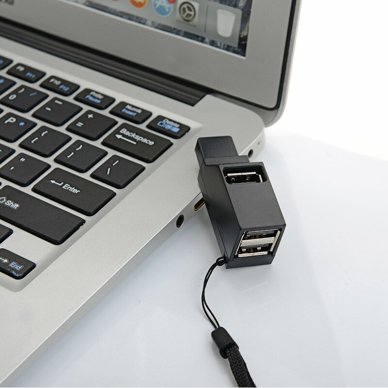 USB 3.0 Mini Splitter with One for Three, Suitable for PC Laptop High-Speed U Disk Reading